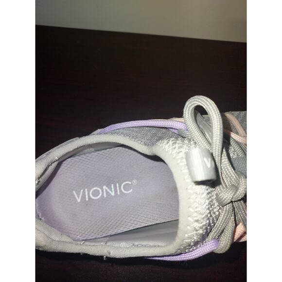 Vionic Women's Slip On Sneakers 8M Mesh Zeliya Walking Shoes Comfort Gray - Picture 9 of 14